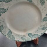 4 assiettes plates en terre de fer Parmentier St Amand