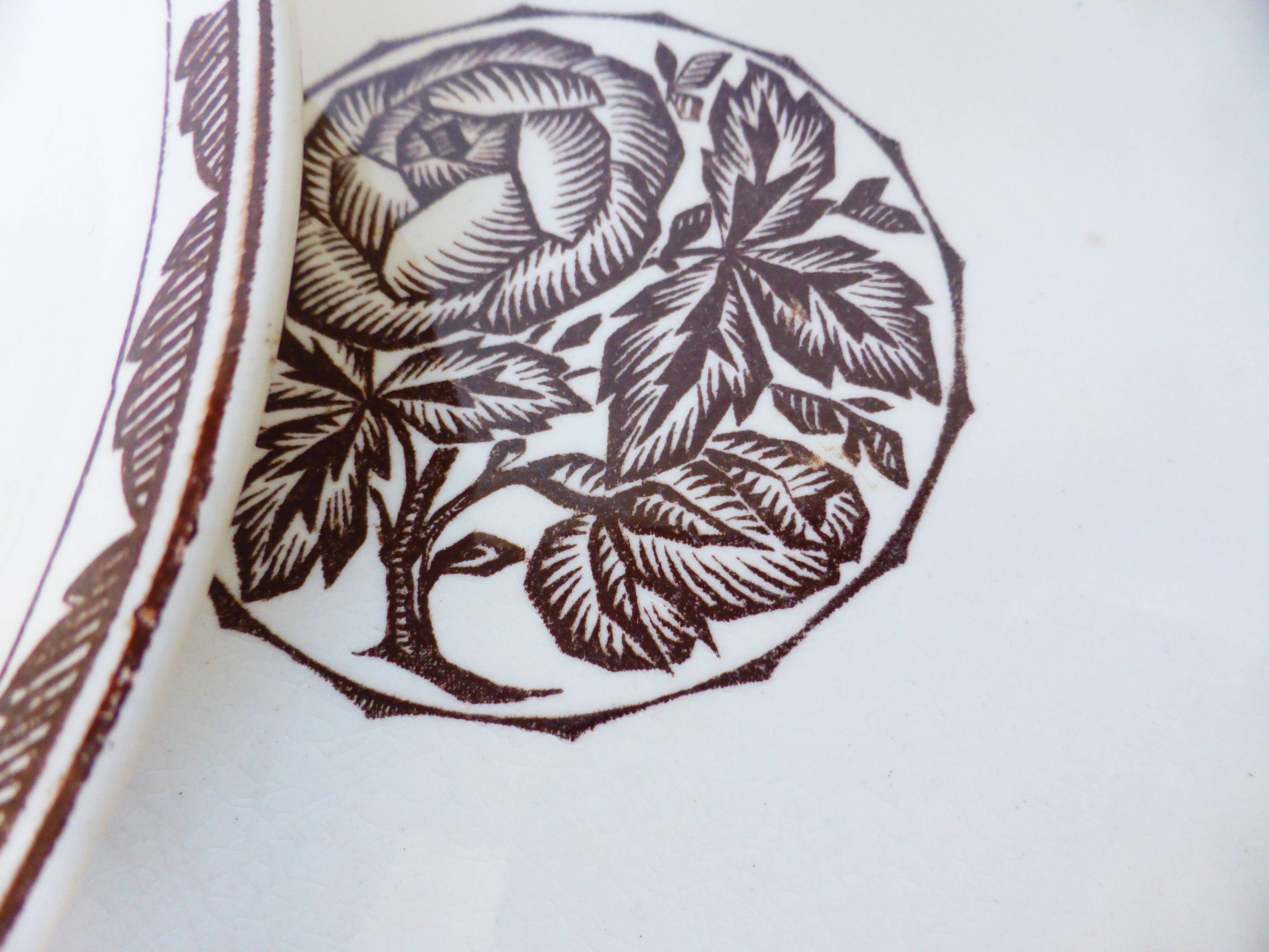 4 dessert plates from Sarreguemines, Argonne model 210706