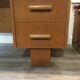 Bureau en bois et métal de style moderniste, années 60