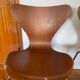 Pair of 2 Fritz Hansen 7 series chairs signed Mobilier International