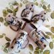 Large vintage artisanal stoneware mugs