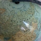 Vintage globe 1960 terrestrial lamp Süd-west verlag Munchen - 34 cm