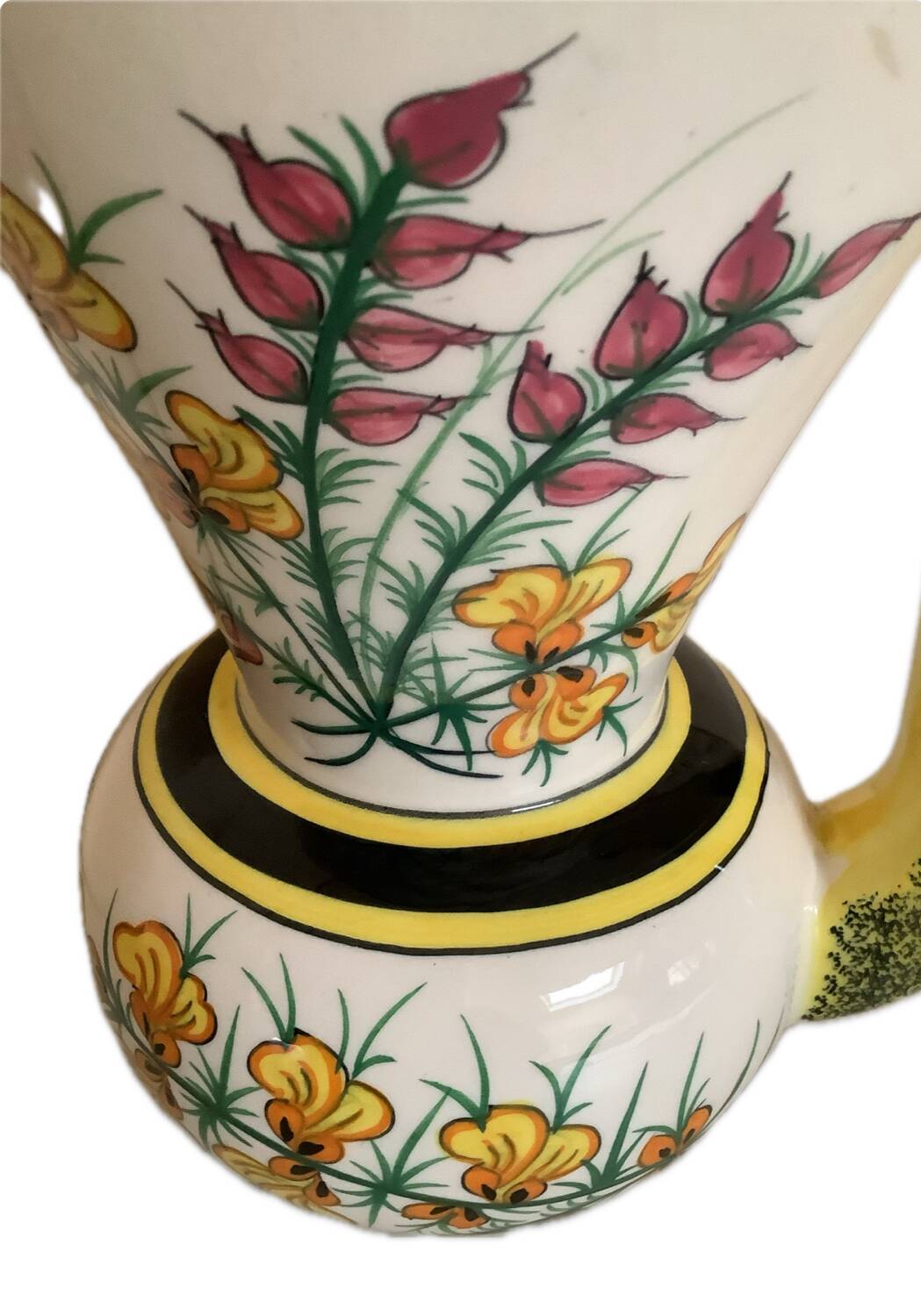 Henriot Quimper polychrome earthenware vase
