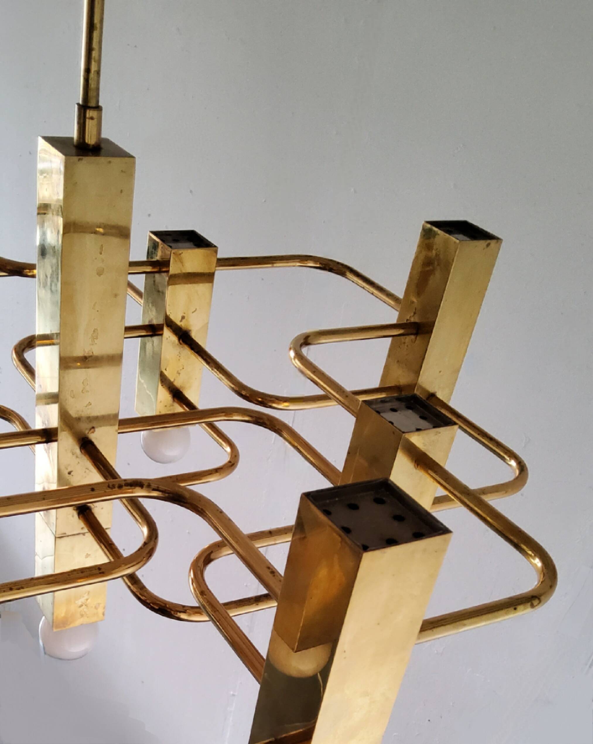 Gaetano Sciolari chandelier, Boulanger from the 70s