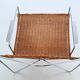 Pair of lounge chairs steel and rattan Gelderland The Netherlands 1964