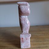 Pink marble owl paper press