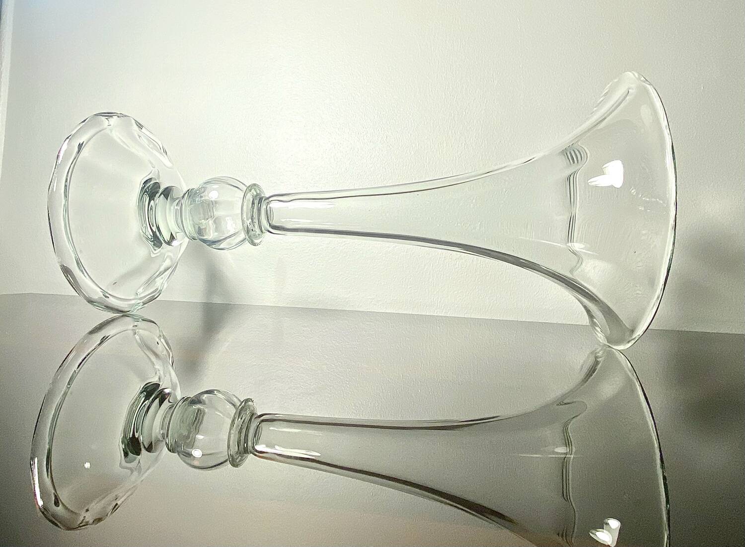 Giant crystal vase legras et cie