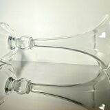 Giant crystal vase legras et cie