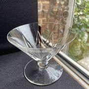 6 Champagne glasses – Saint Louis Bossuet service size 10406