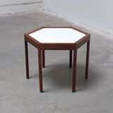 Rosewood 'Hexagon' side table by Hans Christian Andersen, 1960s