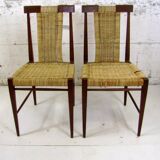 Une paire de chaises de rudolf frank pour lucas schnaidt, allemagne 1962