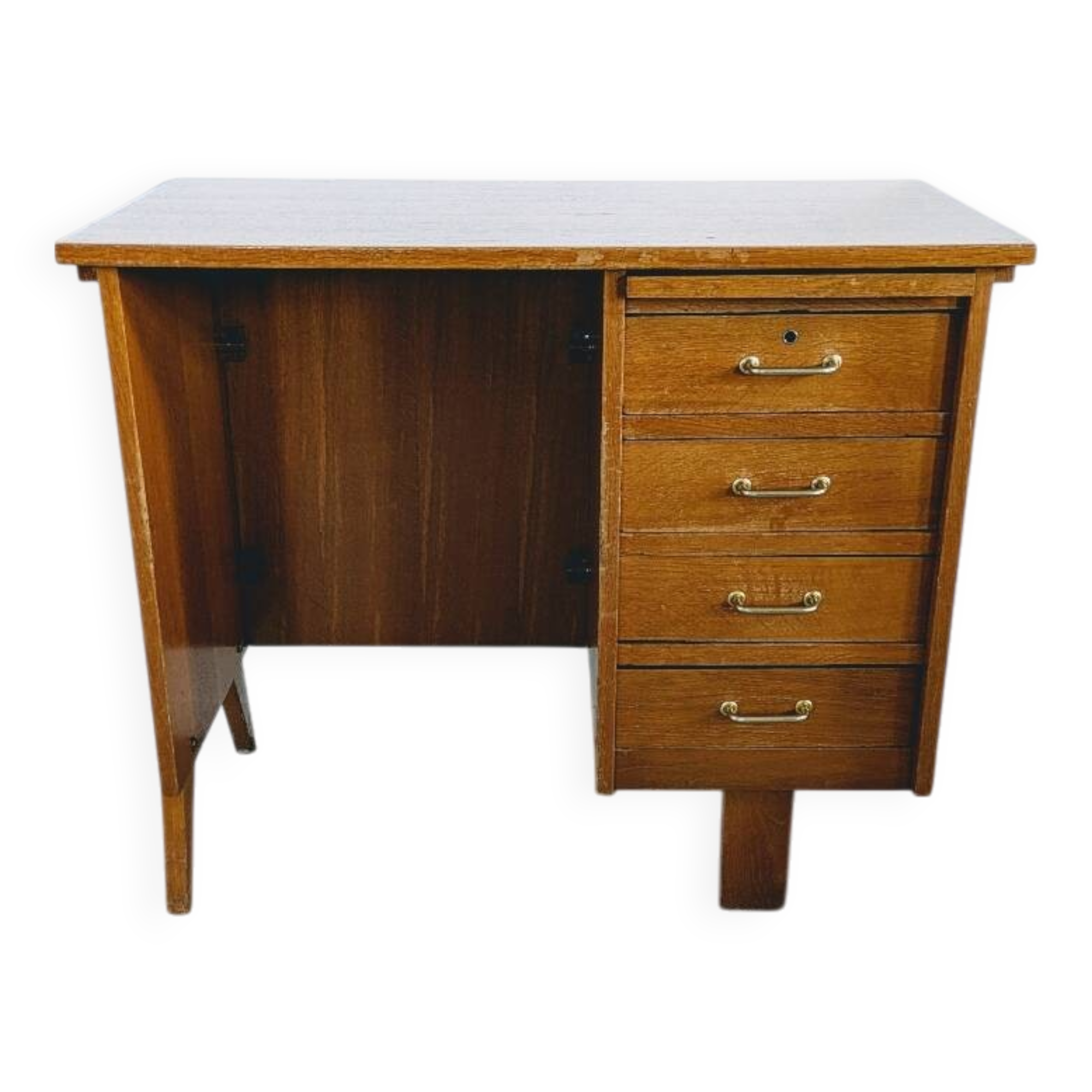 Bureau vintage en bois scandinave