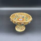 Cup, empty pocket, La Roue factory, Roland Zobel taste, enameled ceramic, Vallauris, decor