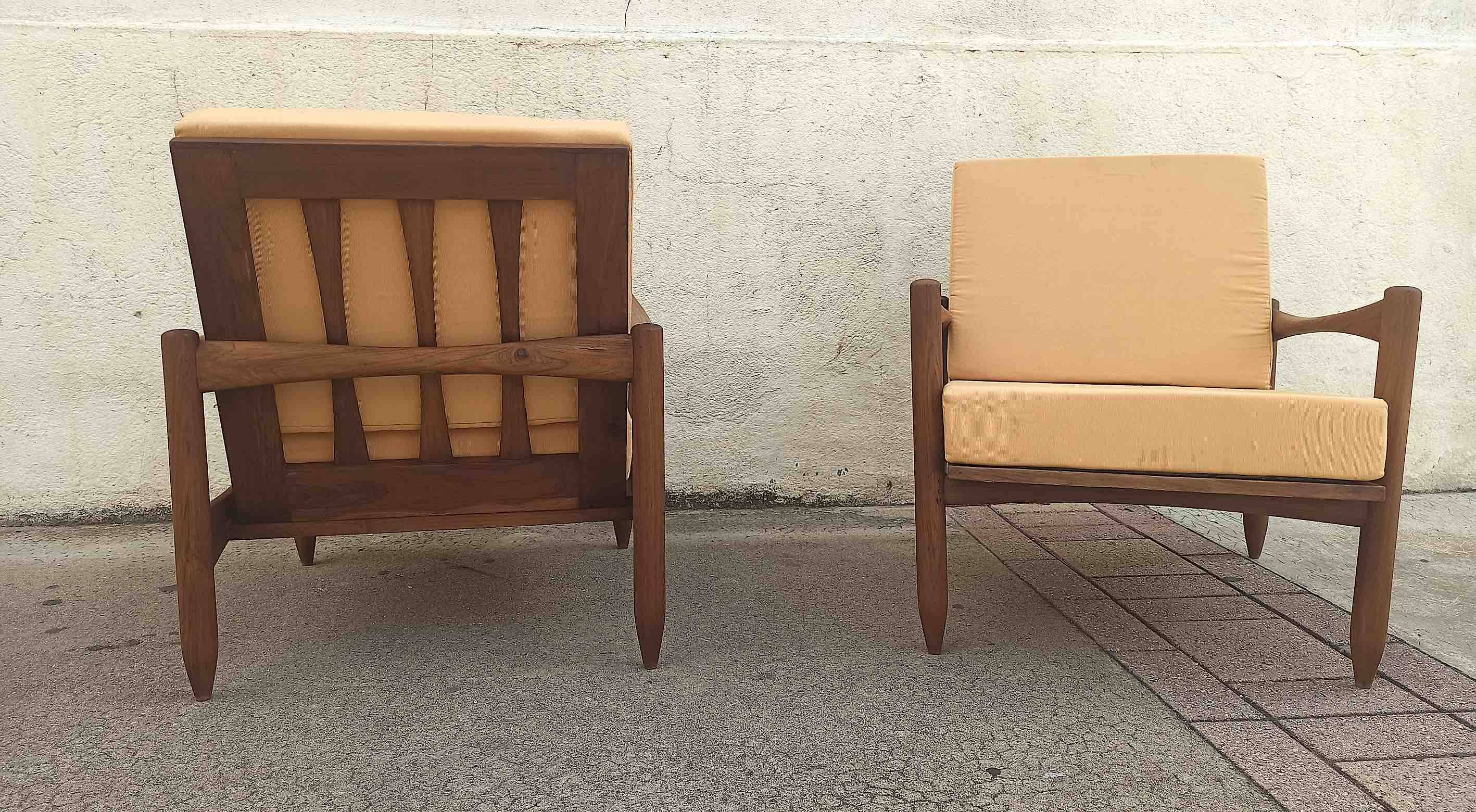 Pair of refurbished 1960s Scandinavian armchairs