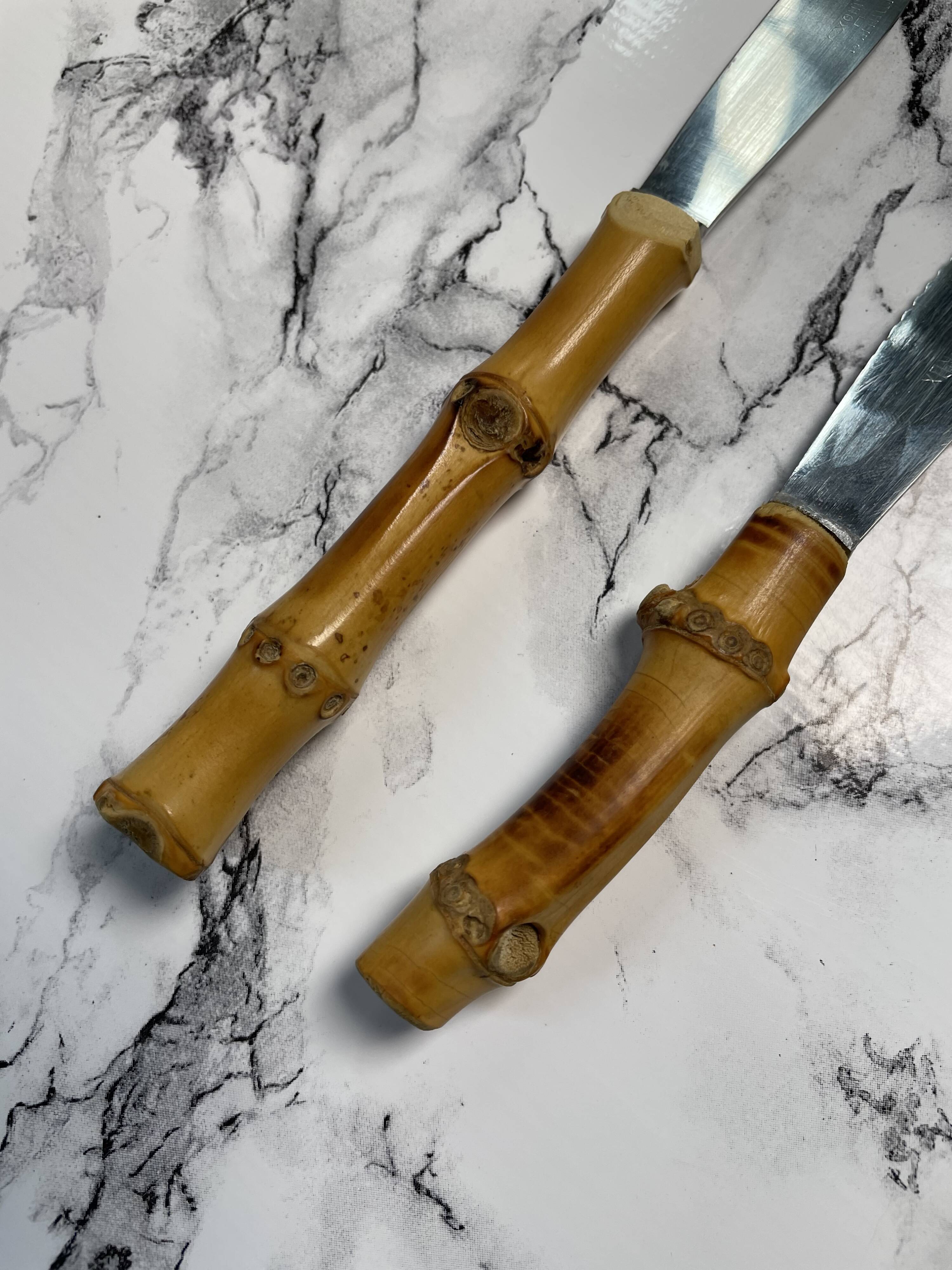 Couteaux manche bambou