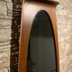 Campo & Graffi - teak vintage wall mirror - 60s mid century modern wood mirror made in italy