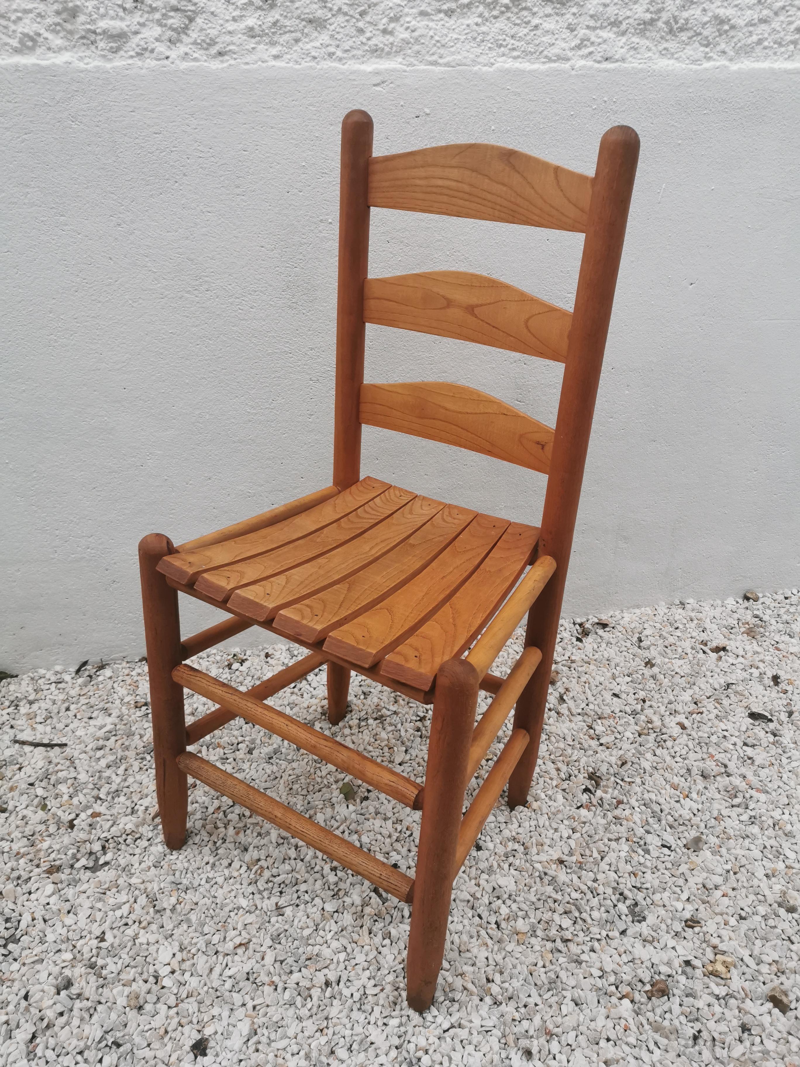 Mid-century pine chair