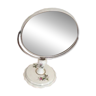 Porcelain dressing table psyche mirror