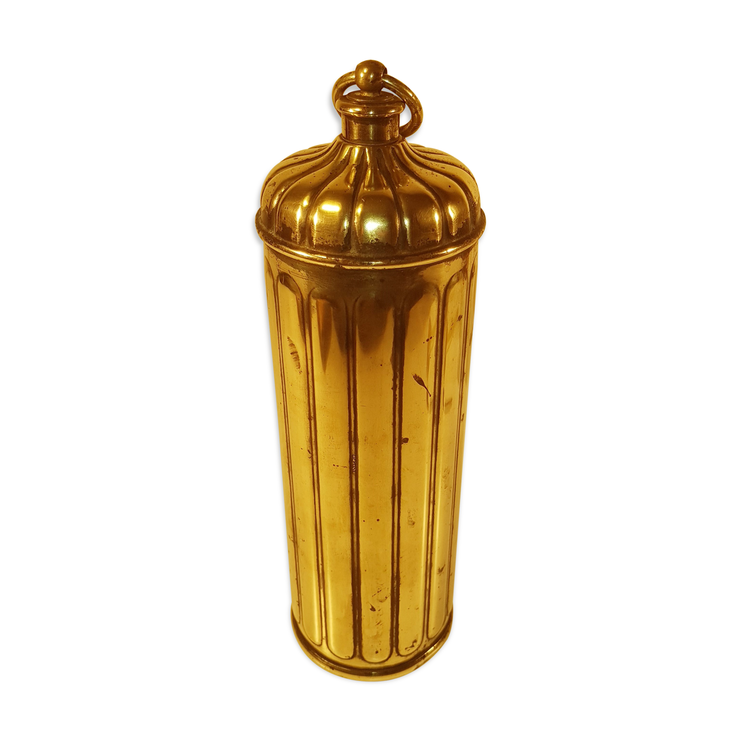 Ancient copper thermos