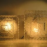 2 glass ceiling lights, 70 years