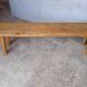 Bench 144 cm old patinated solid wood