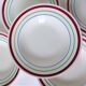 5 vintage porcelain soup plates