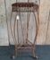 Antique wrought iron plant table column