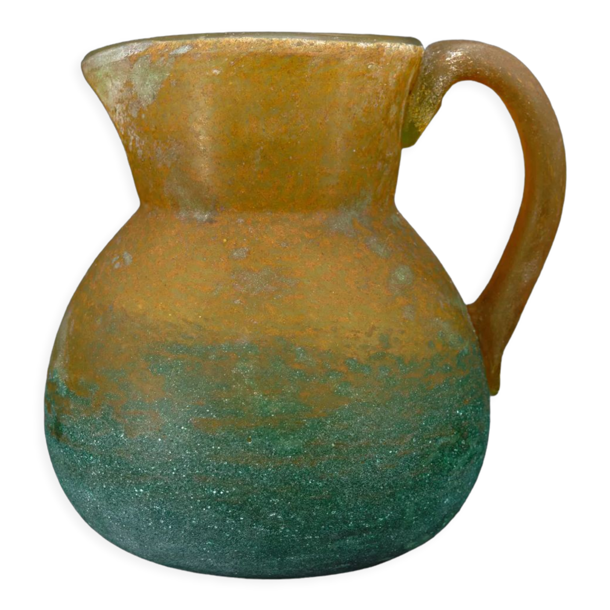 Art Nouveau pitcher by De Feure for Daum, France, circa 1900