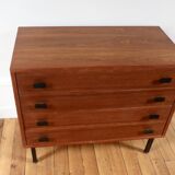 Vintage Scandinavian teak chest of drawers 1960