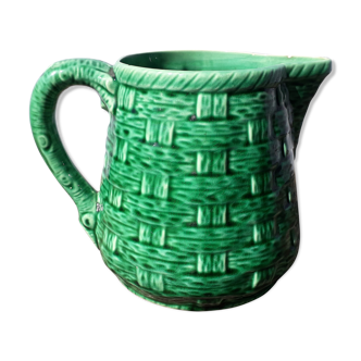 Pitcher digoin sarreguemines green