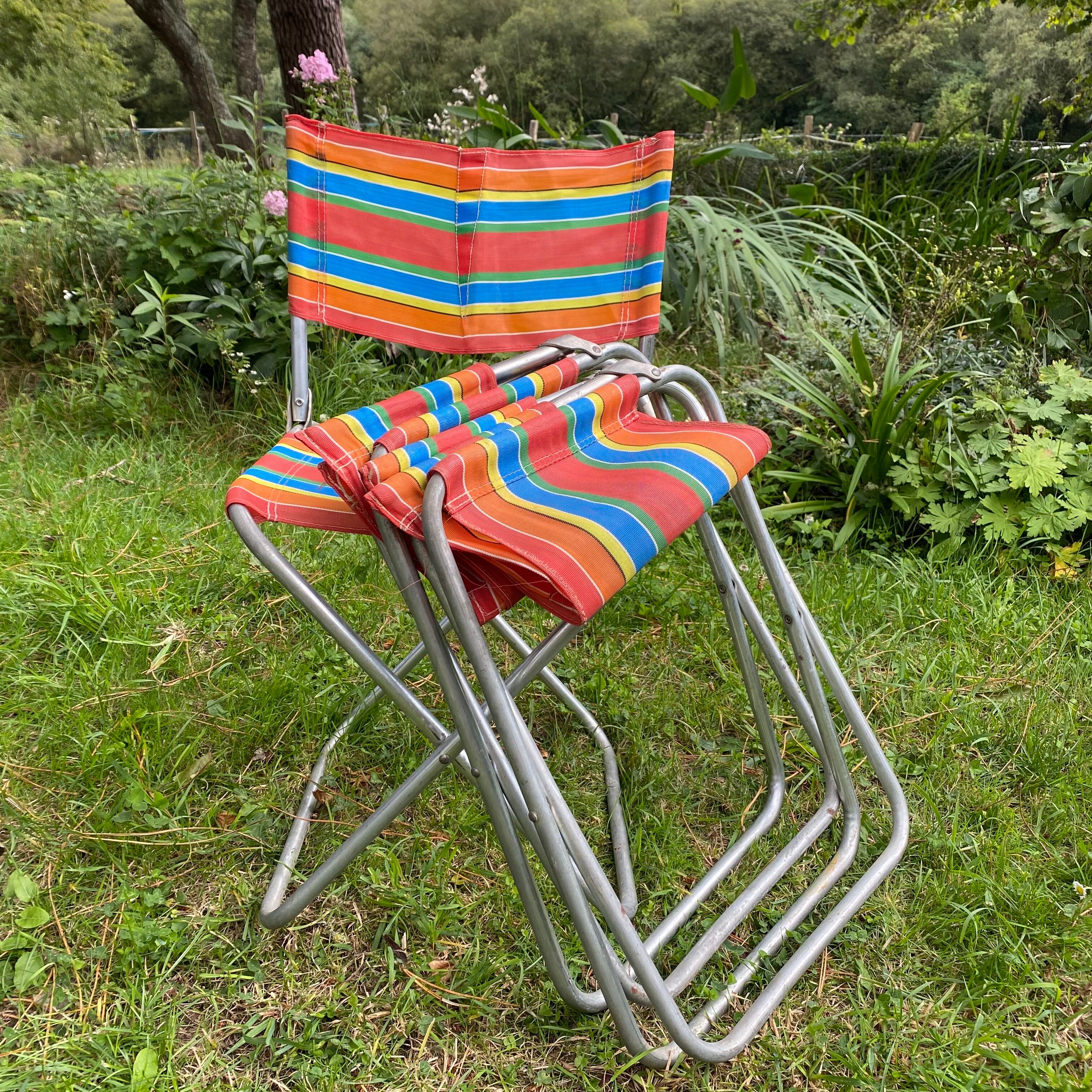 Vintage camping chairs 70s