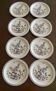 8 flat plates W.H. Grindley "Pinewood"