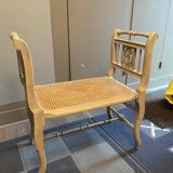 Caned bench "corridor" or piano.