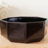 4 octagonal black Arcoroc cups