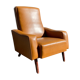 Vintage armchair imitation brown leather