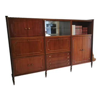 70s living cabinet in mahogany