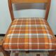 Pair of Vintage Wooden / Orange Fabric Chairs