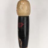 Kokeshi doll plum blossom by master Sato Suigai (Japan 1920 - ?)