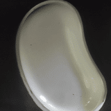 Plat haricot tôle émaillée