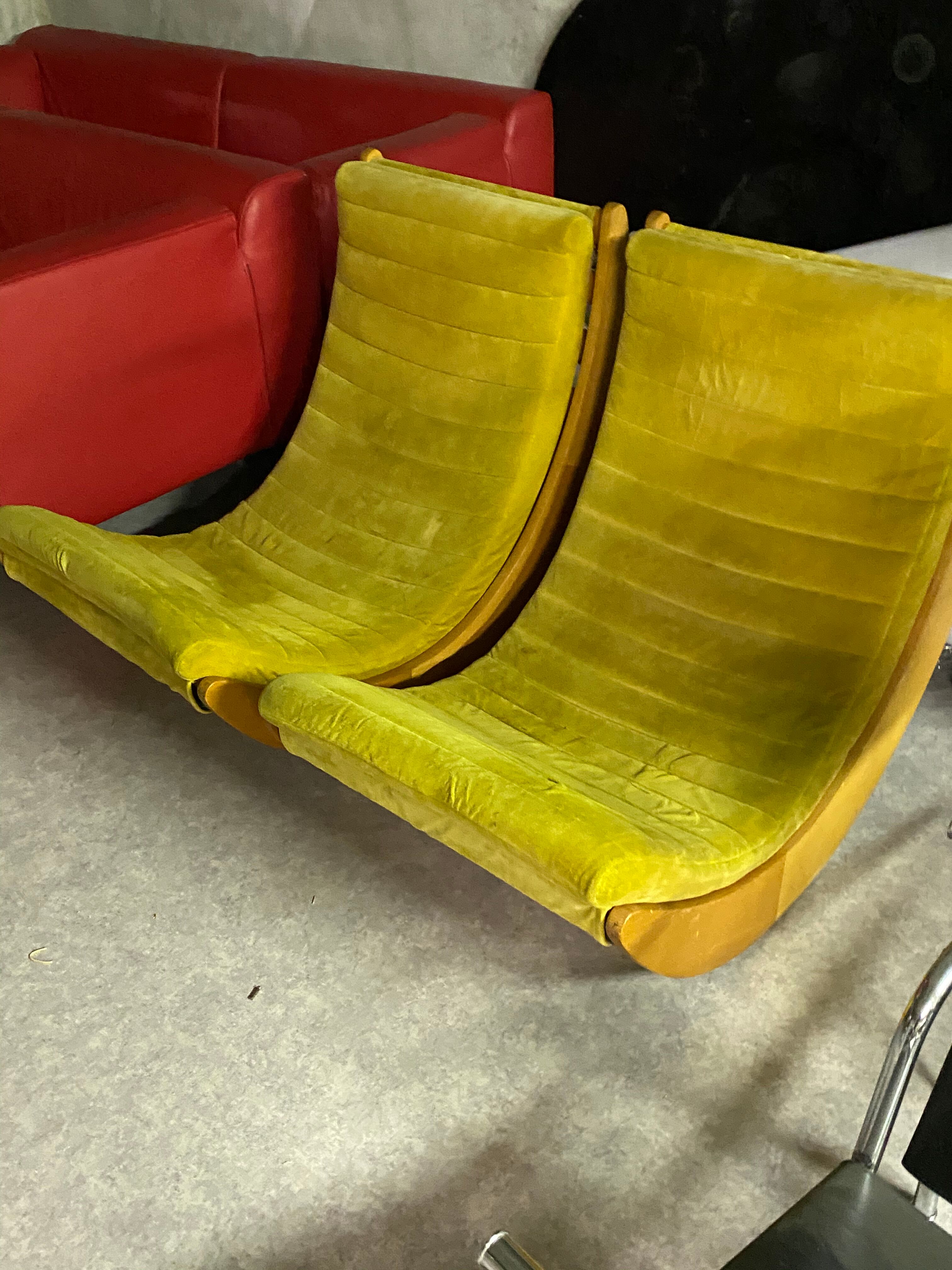 Paire de fauteuils relaxer 2 par Verner Panton édition Rosenthal studio