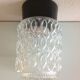 Glass ceiling light structured by RZB Leuchten, vintage 60/70s