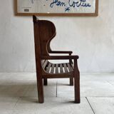 Oak children's wing chair