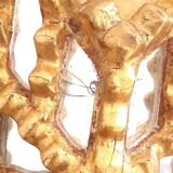 Vintage gilded mirror with glazing beads