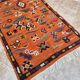 Moroccan wool rug in orange – Bohemian decoration for little ones