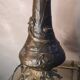 Large bronze lamp nynph in the bath 63x38 superb tiffany style lampshade