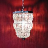 Old chandelier pampilles & chiseled metal