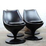 Set of 4 "Polaris" armchairs by Pierre Guariche for Meurop 1960s