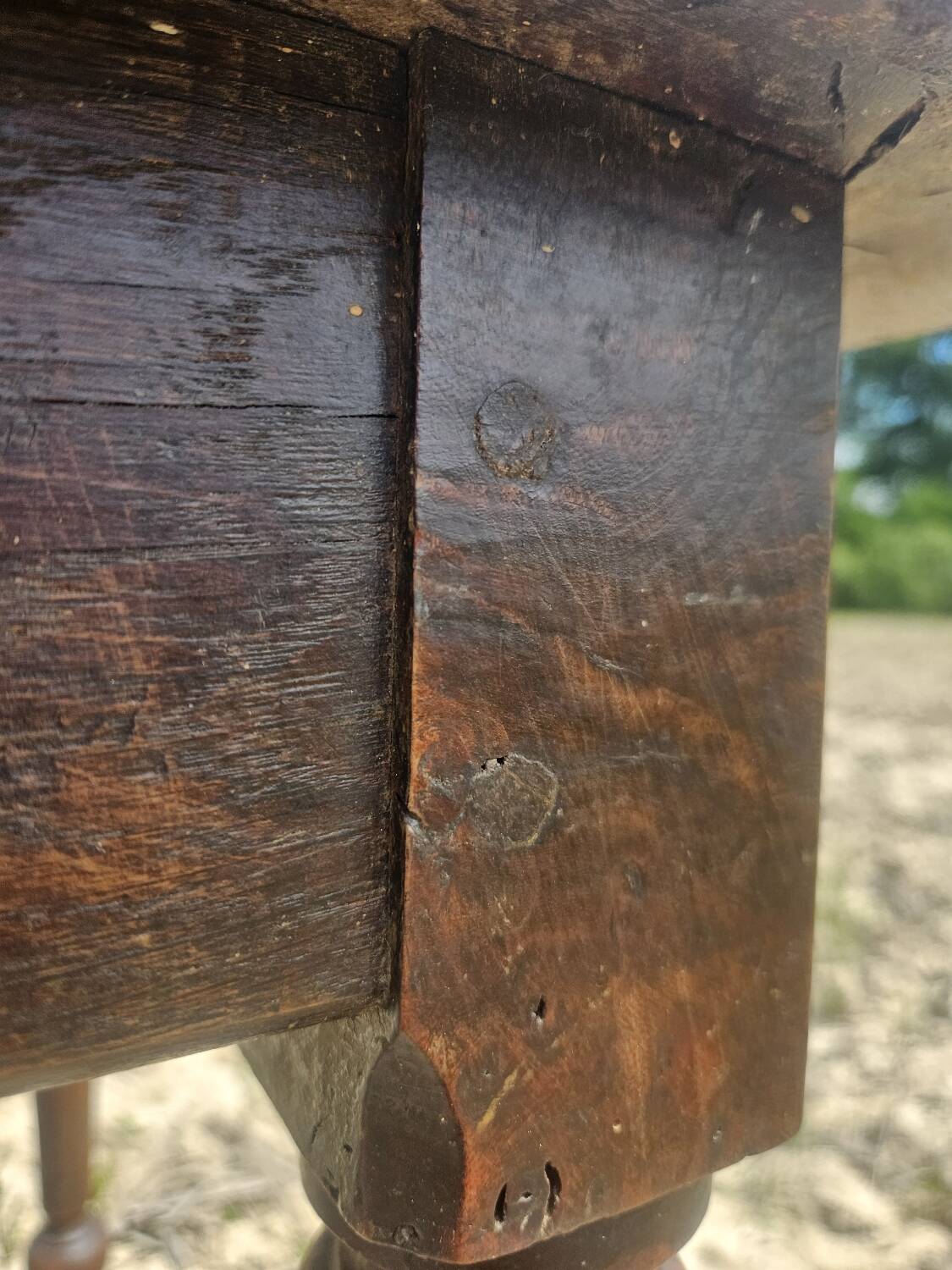 Walnut farmhouse table
