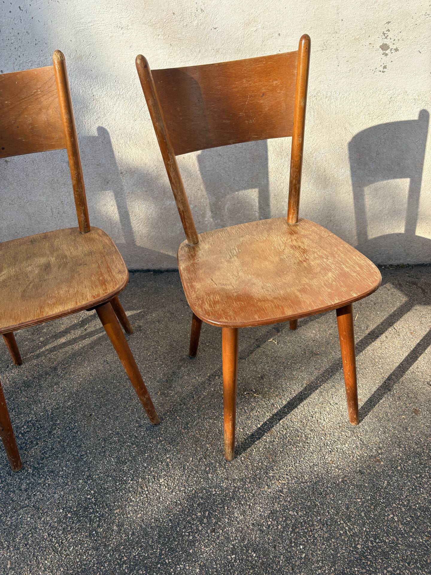 Série de 5 chaises bistrot Hiller