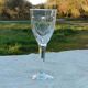7 Cut Crystal Wine Glasses Faceted leg Baccarat, Saint Louis ??